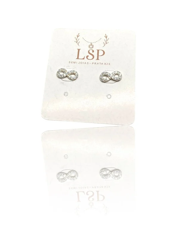 Brinco Banho de Prata 925 Infinito